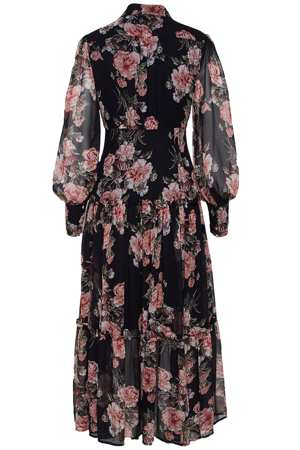 navy floral bardot dress