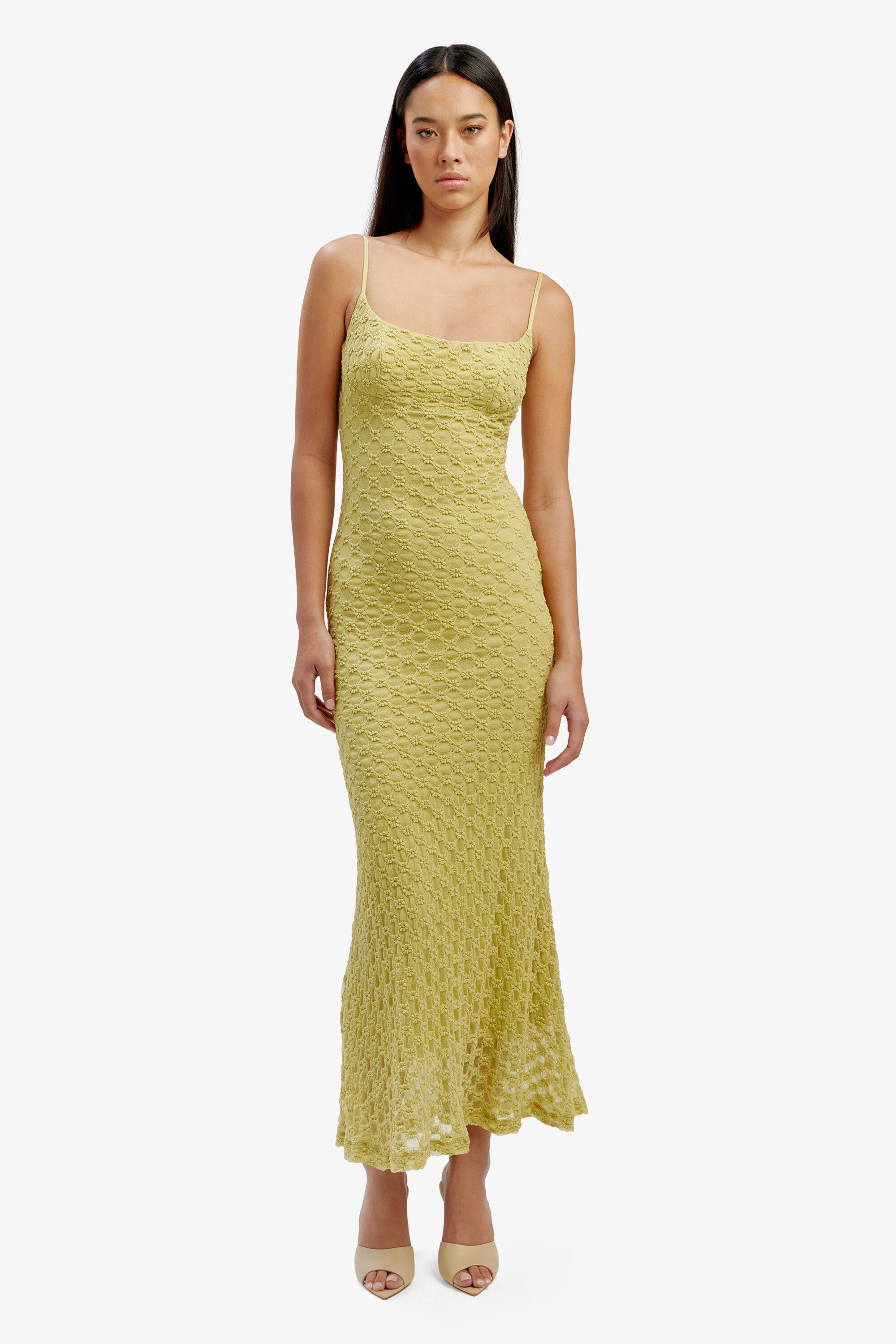 Gianni bini madi mesh beaded midi dress deals