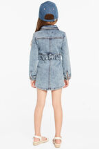 LIZA DENIM SHIRT DRESS in colour BRIGHT WHITE