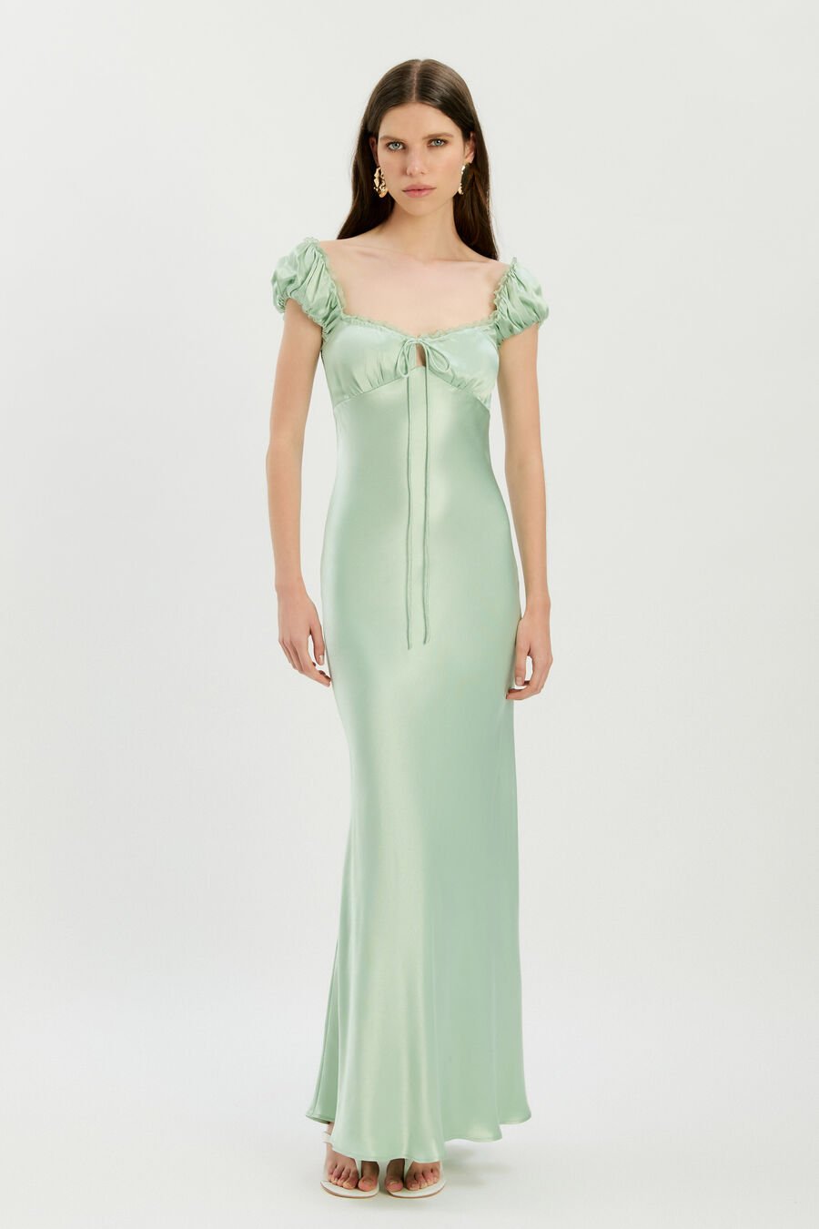 Stasia Satin Maxi Slip Dress