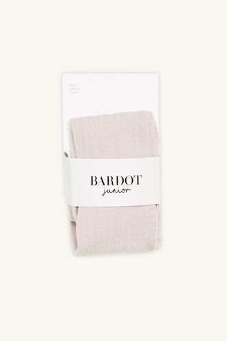 BABY COTTON CABLE TIGHTS in colour PINK CARNATION