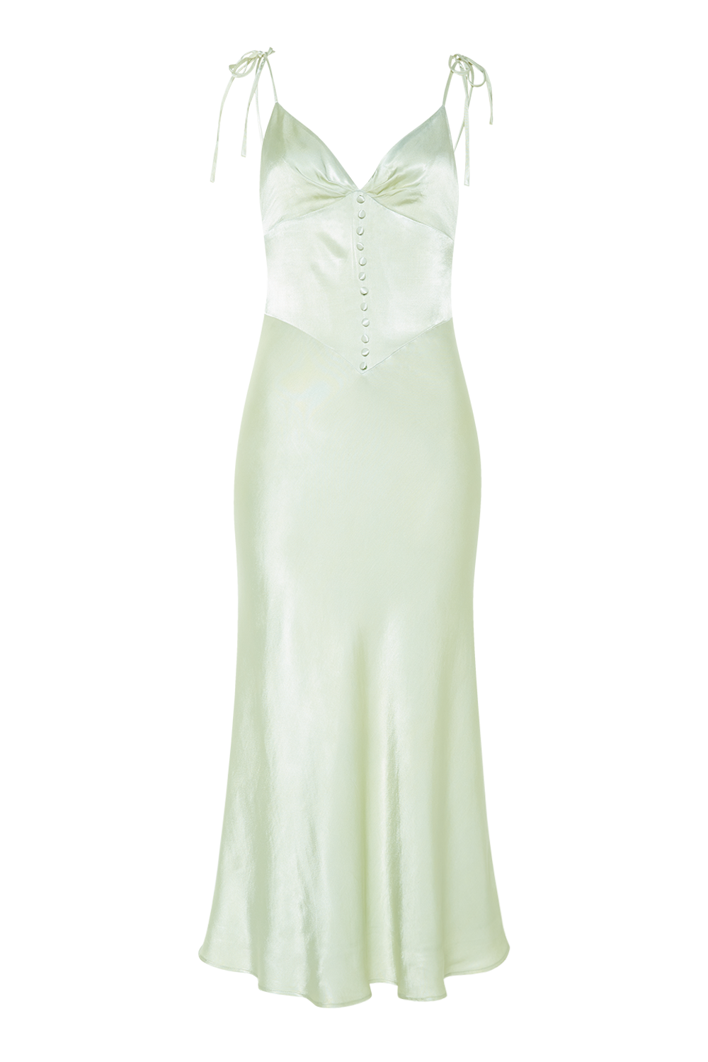 Zelda Slip Dress in Pistachio | Bardot