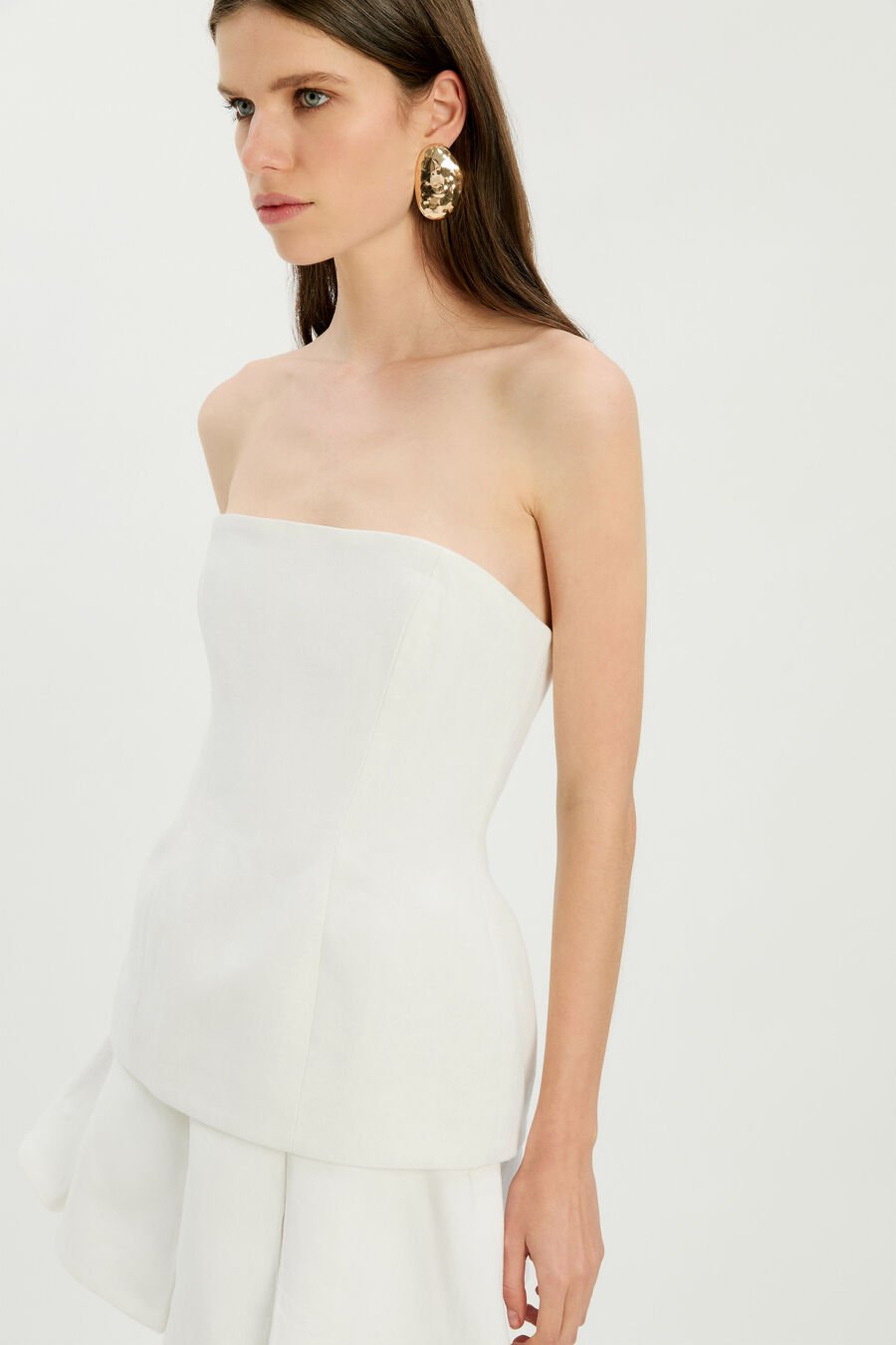 Helenia Pleated Linen Skort