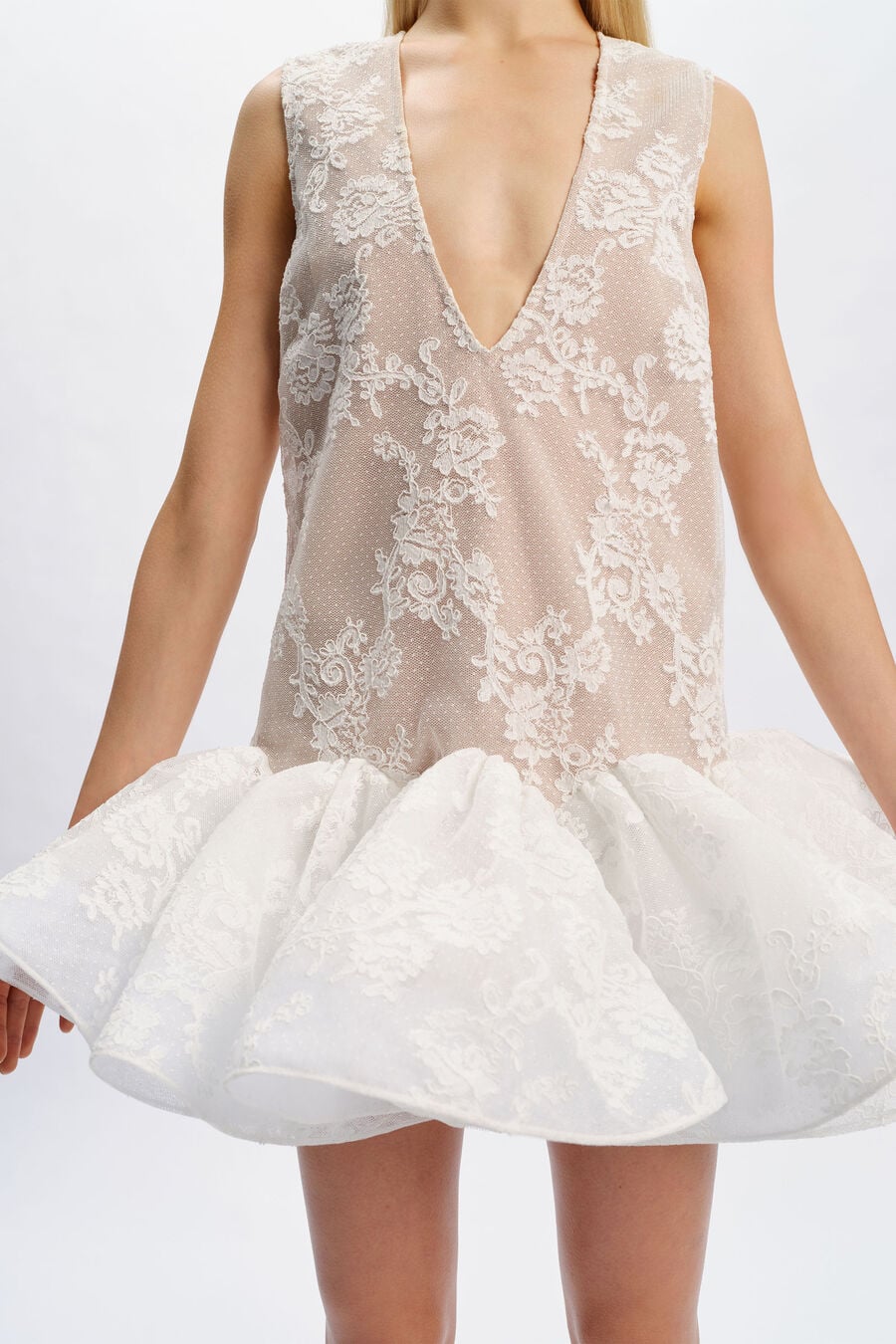 Fleurine Lace Mini Dress