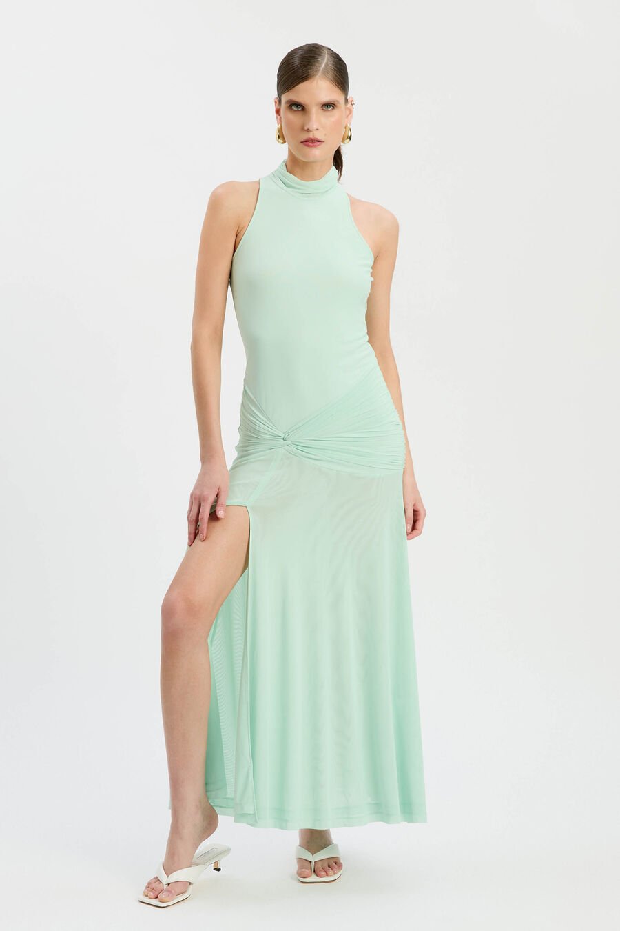 Leanna Mesh Midi Dress