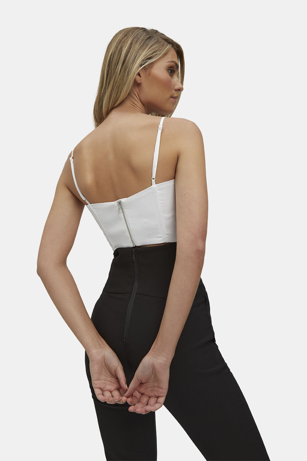 LUMINARY CORSET TOP in colour BRIGHT WHITE