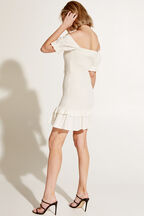GWEN MINI DRESS in colour CLOUD DANCER