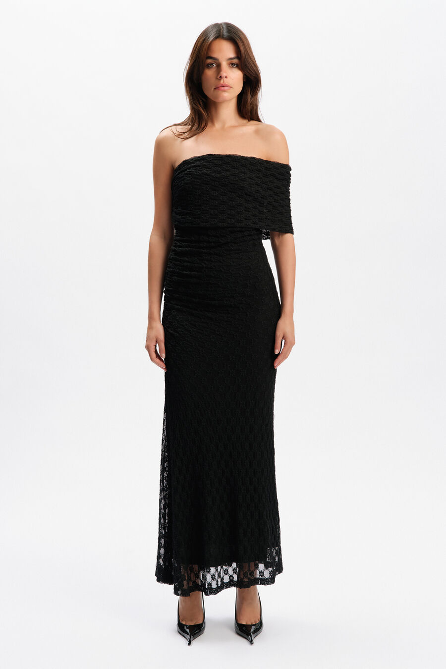 Calia Stretch Lace Maxi Dress