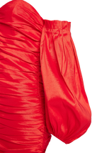 MARISSA MINI DRESS in colour HIGH RISK RED