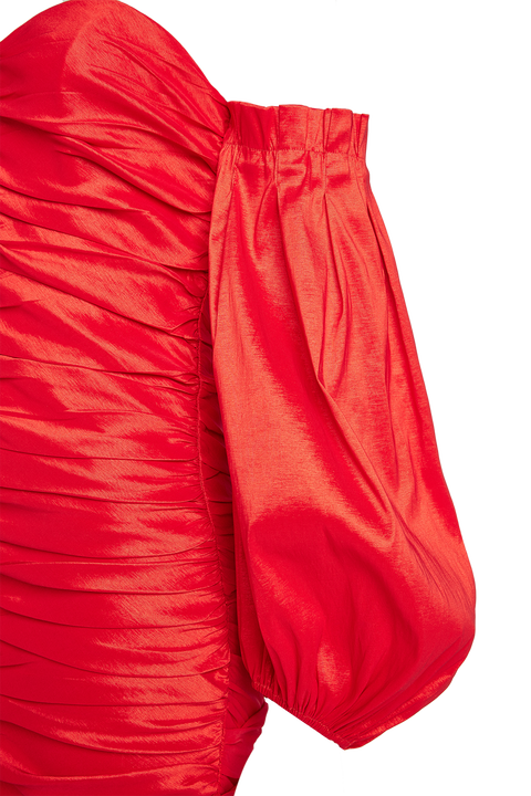 MARISSA MINI DRESS in colour HIGH RISK RED