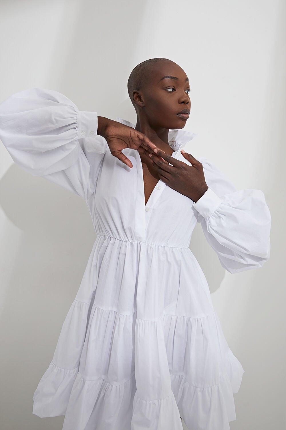 The Mini Poplin Dress in Orchid | Bardot