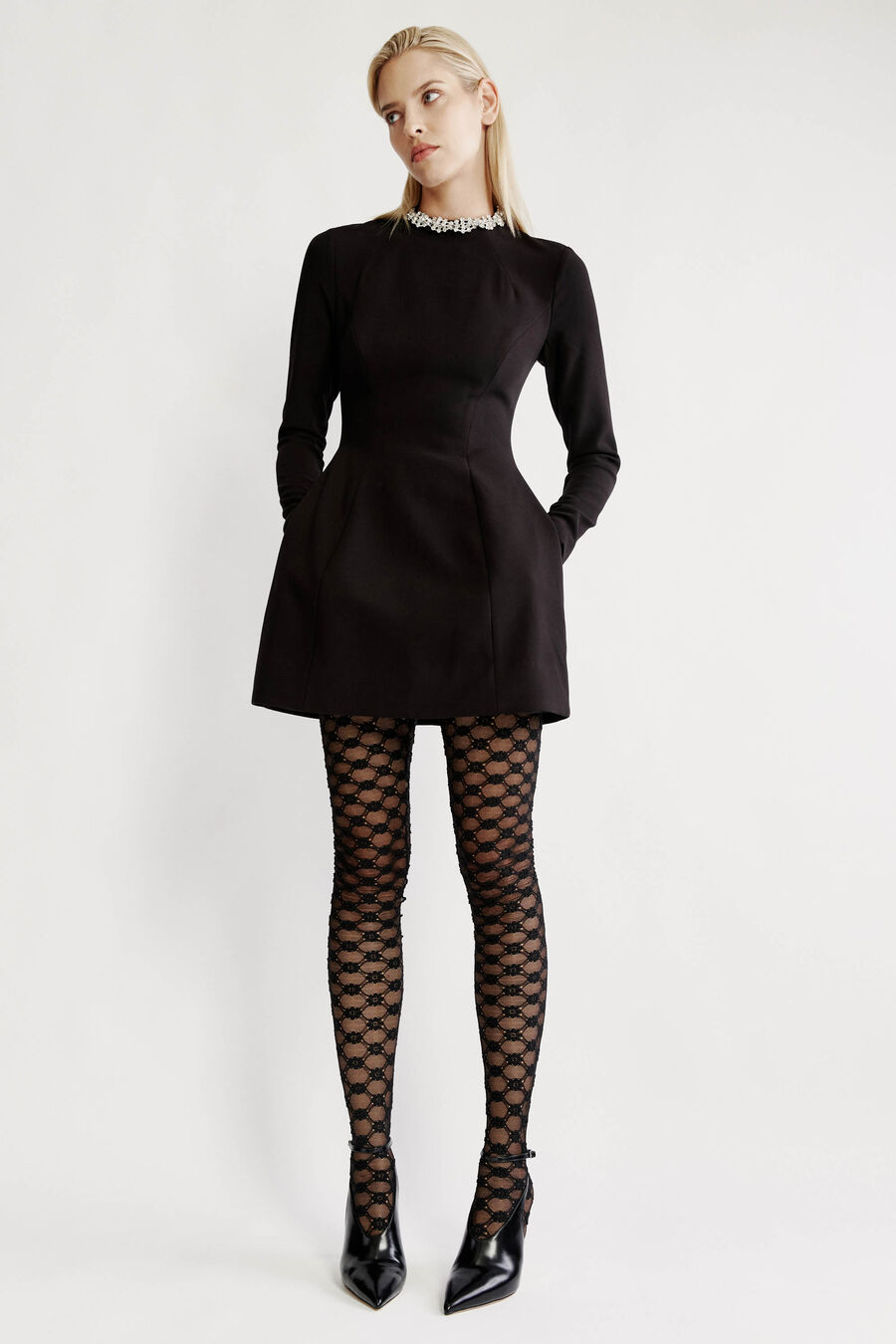 Delphi Long Sleeve Mini Dress