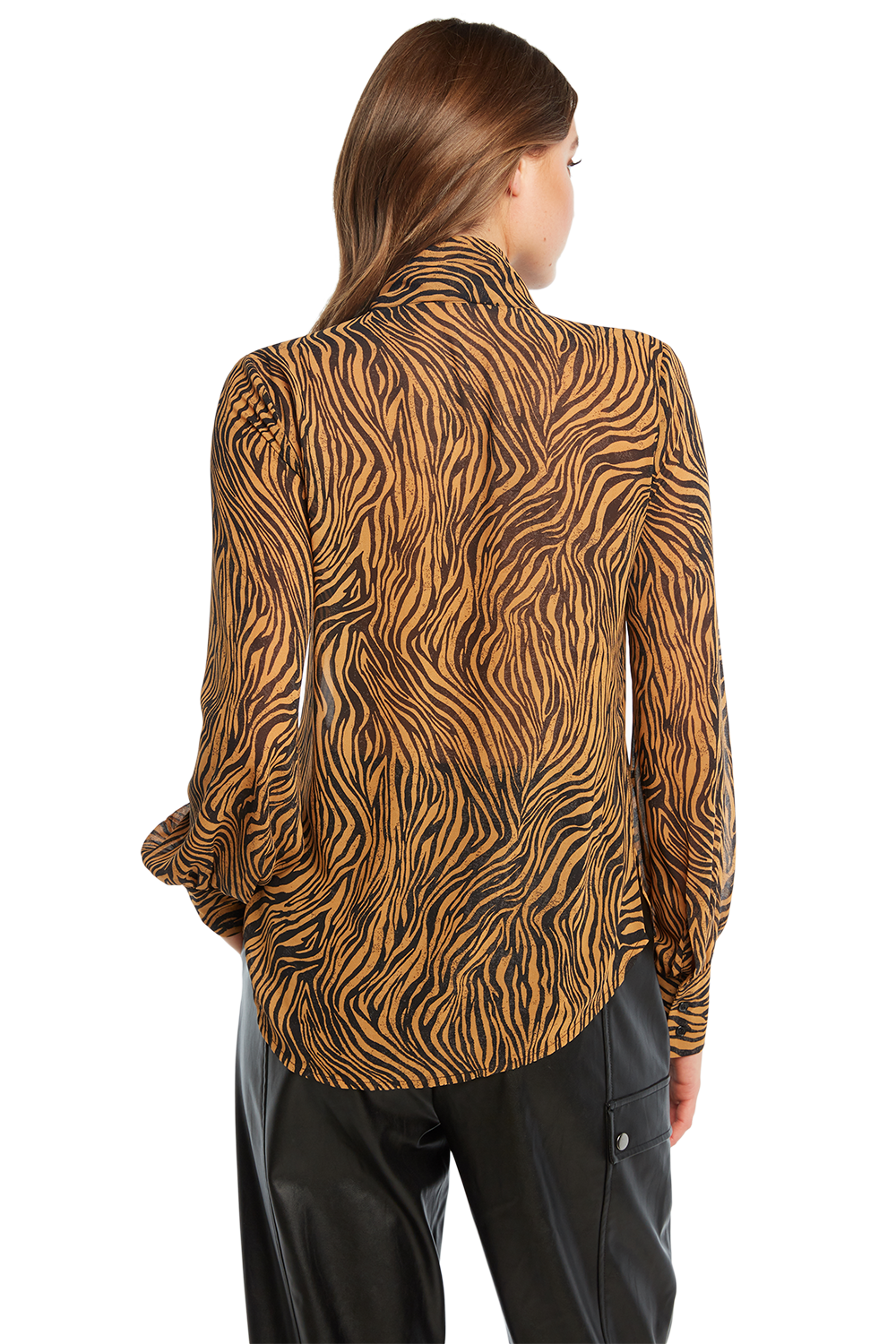 ZEBRA TIE TOP in colour TAPIOCA