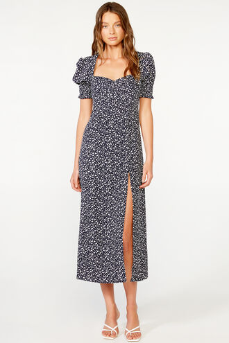 MILLIE FLORAL DRESS in colour DARK NAVY