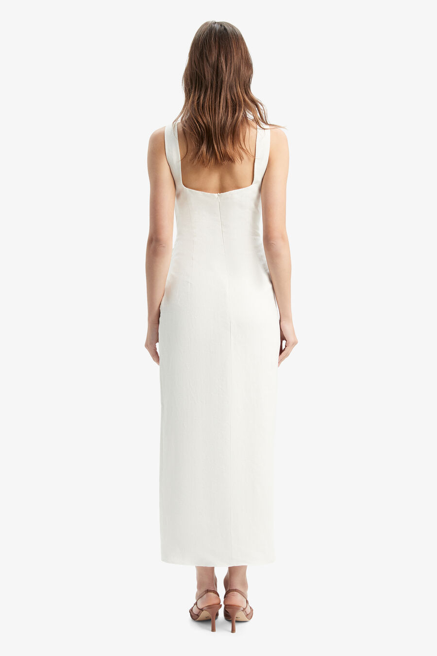 SUVI LINEN MIDI DRESS