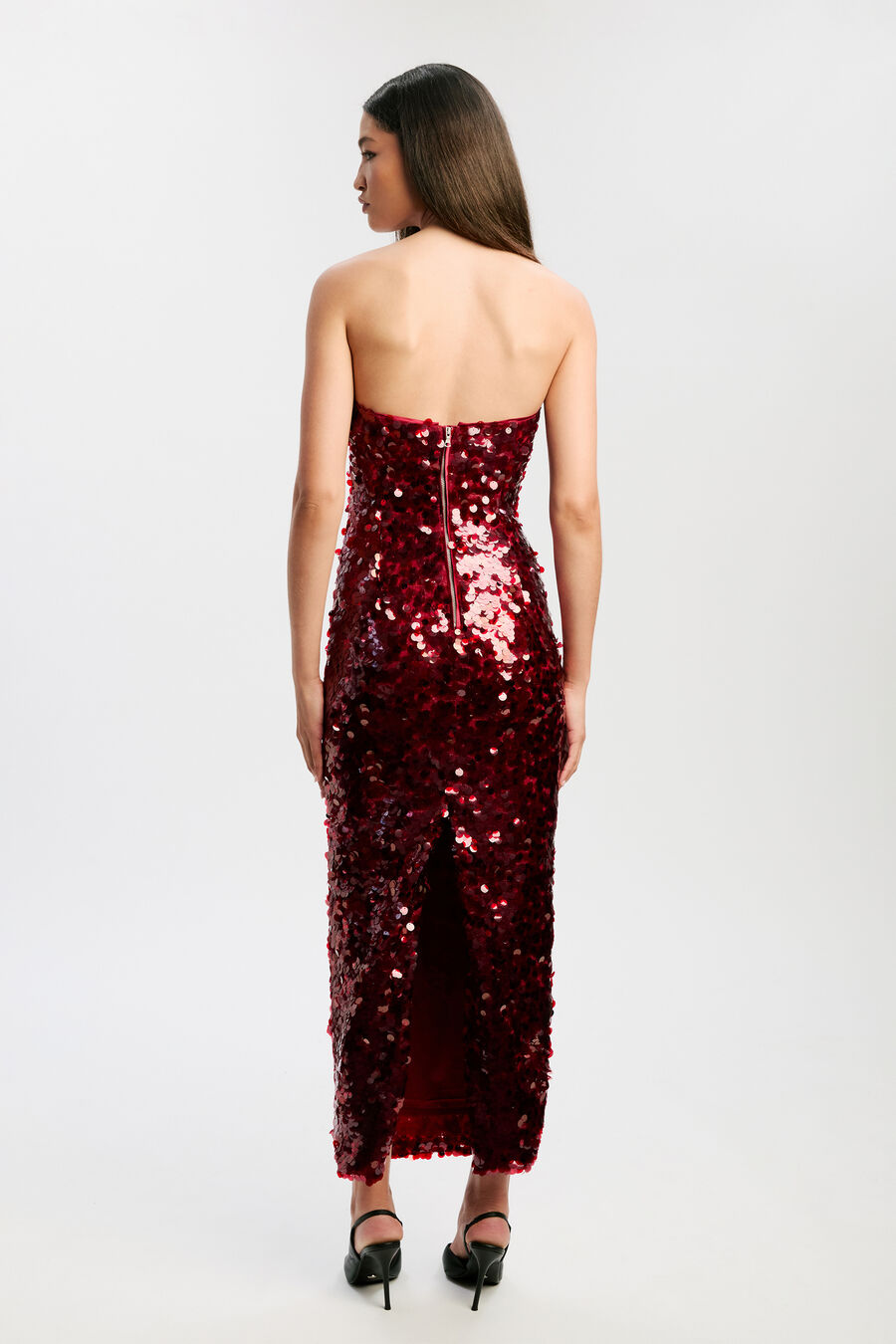 Braya Sequin Midi Dress