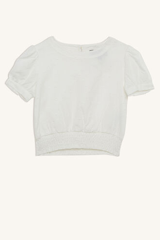 ERYN S/S BLOUSE in colour CLOUD DANCER