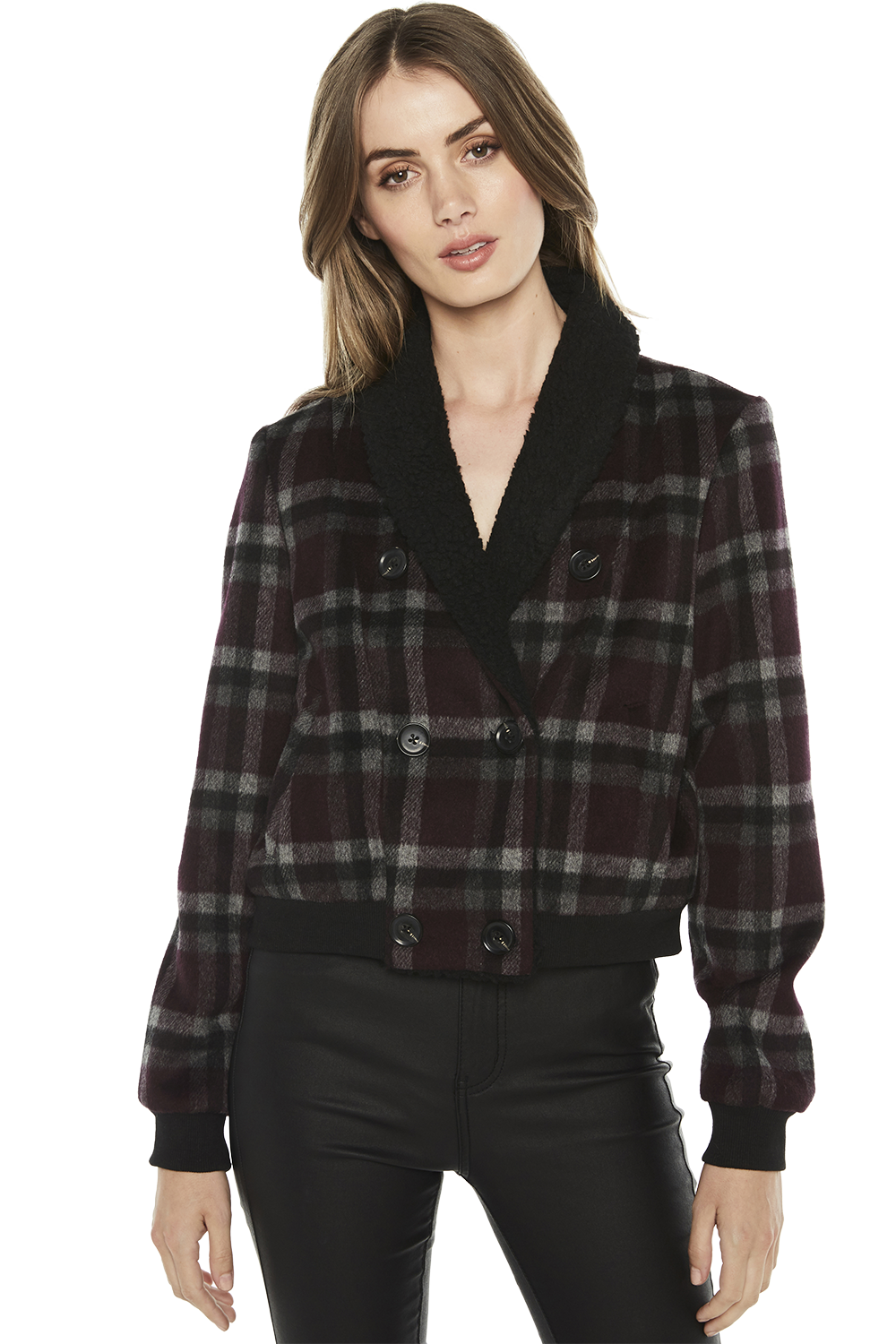 bomber jacket checkered inside