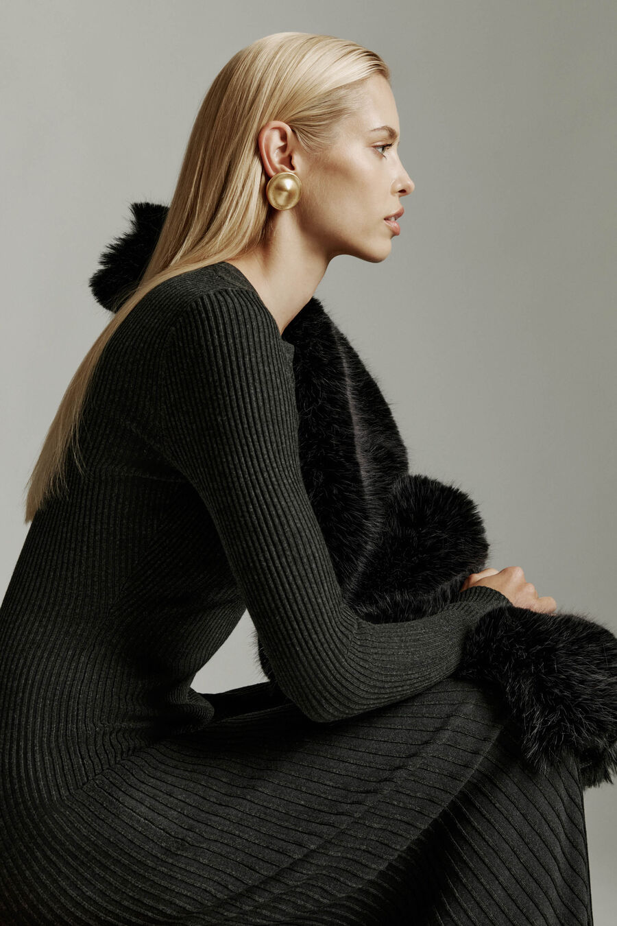 Hattie Knit Midi Dress