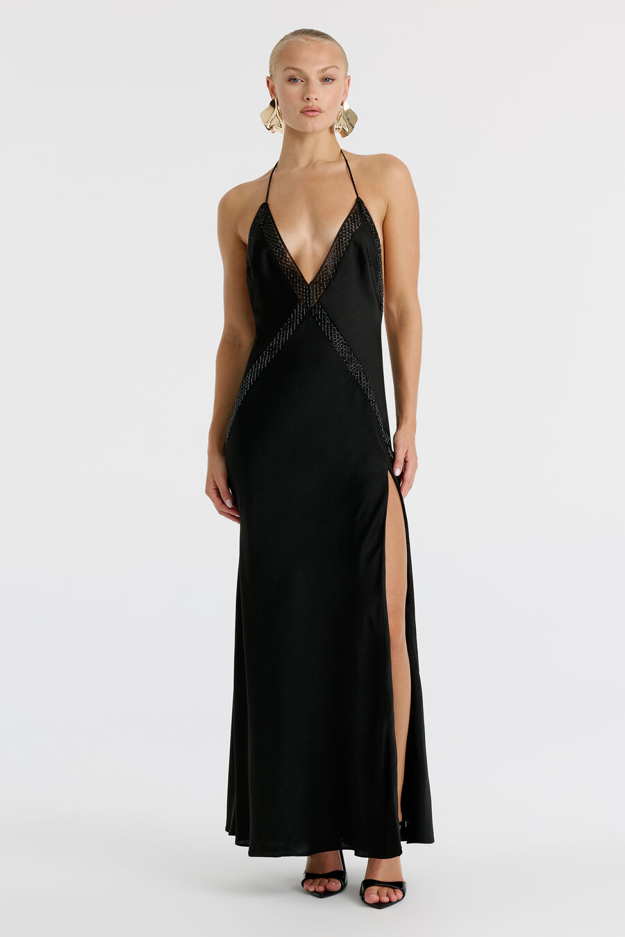 Olena Trim Insert Maxi Dress