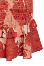 GWEN MINI DRESS in colour MINERAL RED