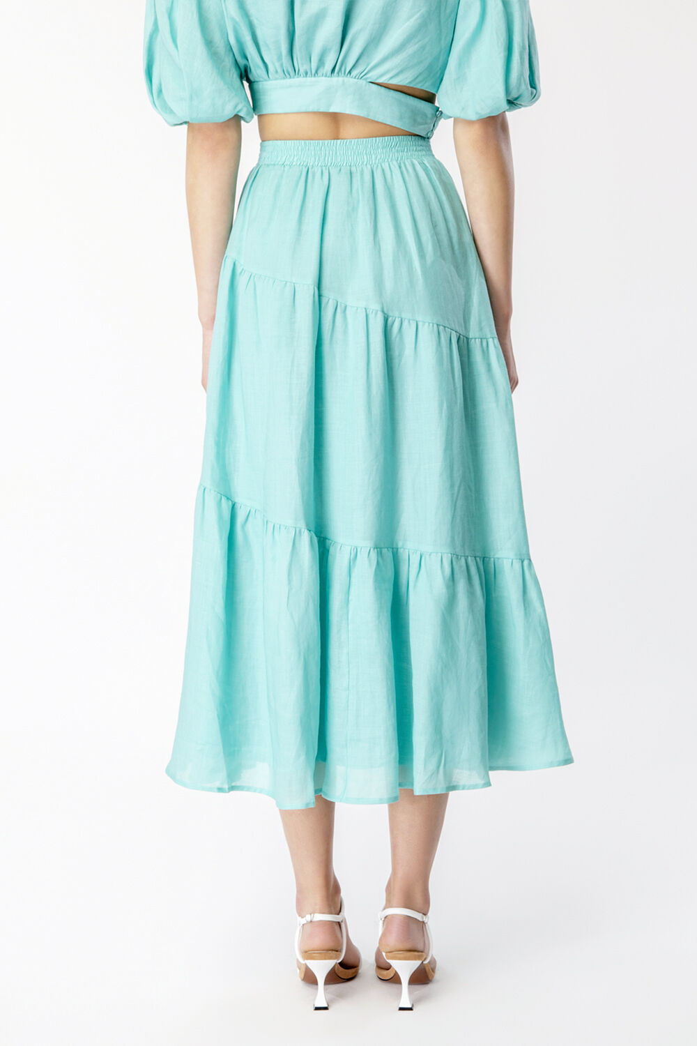 MAIA MIDI SKIRT in colour CLEARWATER