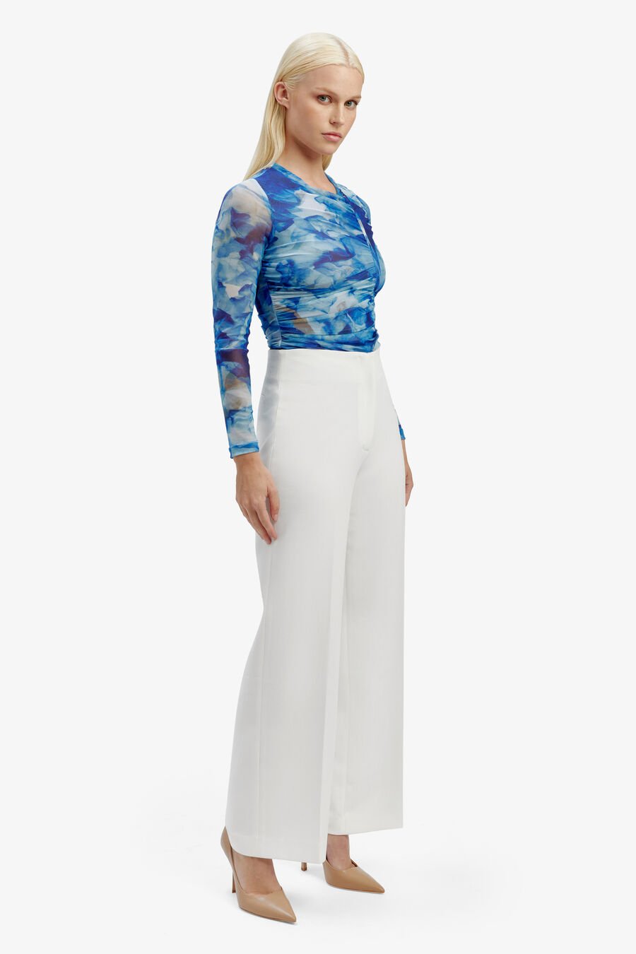 Anna Mid Waist Tailored Pant