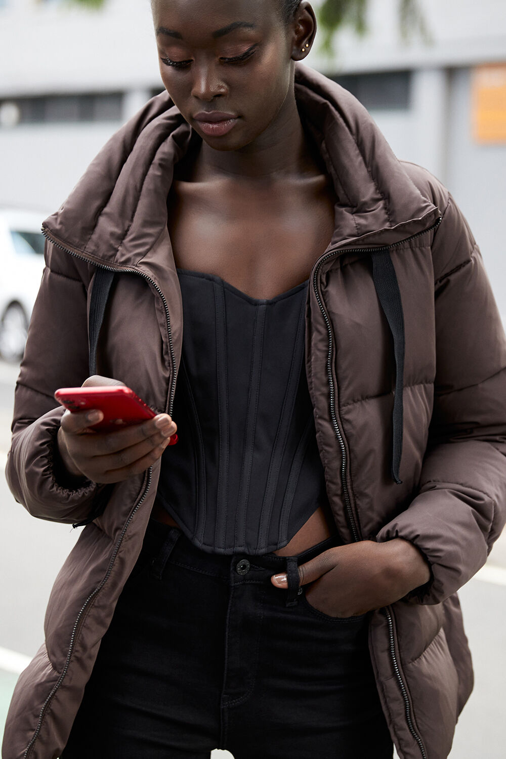 bardot puffer jacket