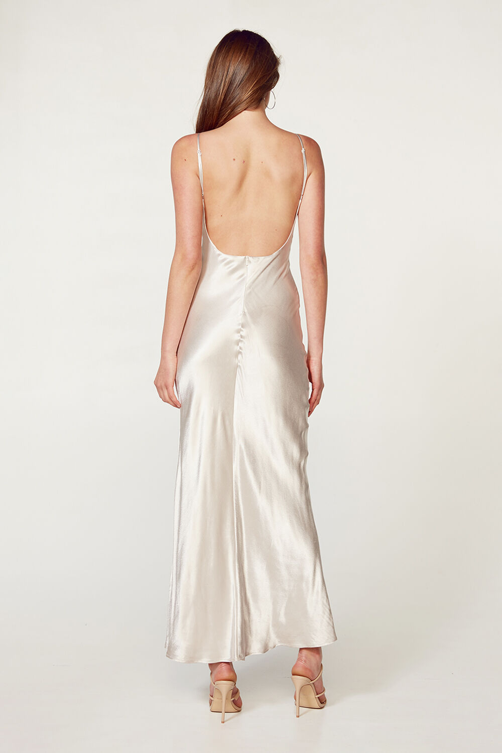 TRINA SLIP DRESS in colour RAINY DAY