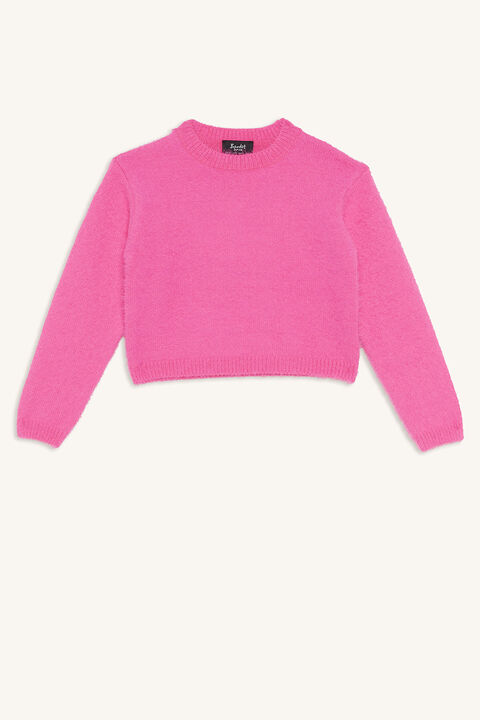 CROPPED FLUFFY KNIT
