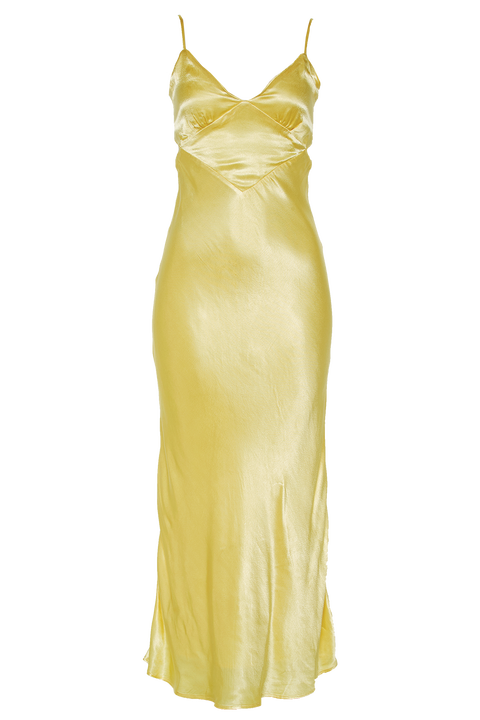 MALINDA SLIP DRESS in colour LIMELIGHT