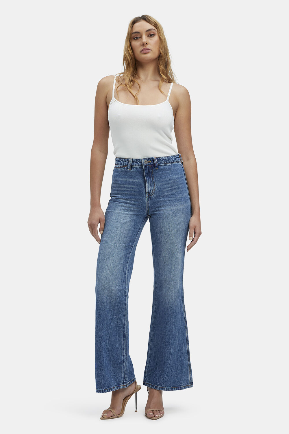 Birkin Flare Leg Jean in Vintage | Bardot