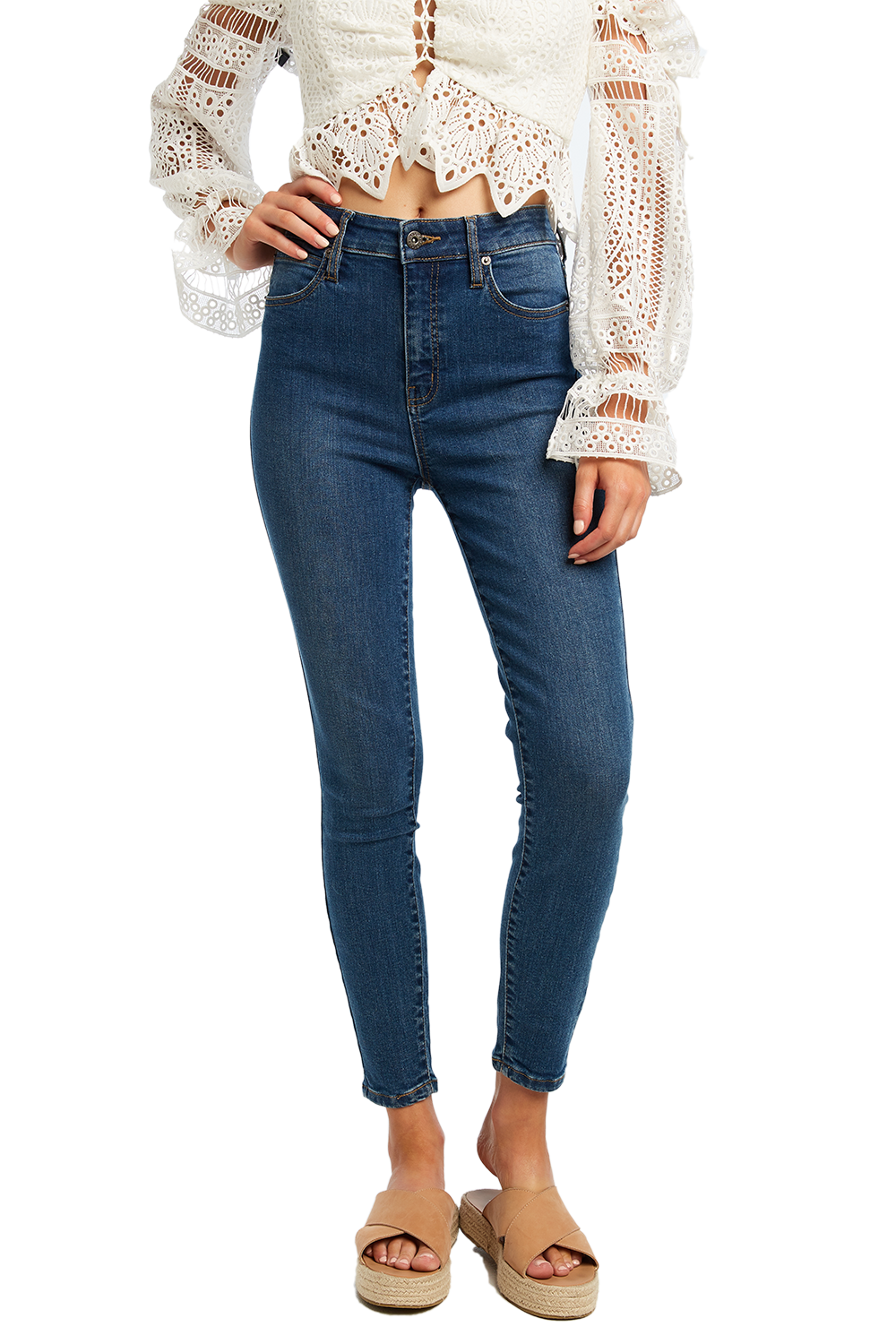 Khloe Crop Jean Ladies Denim & Jeans Bardot