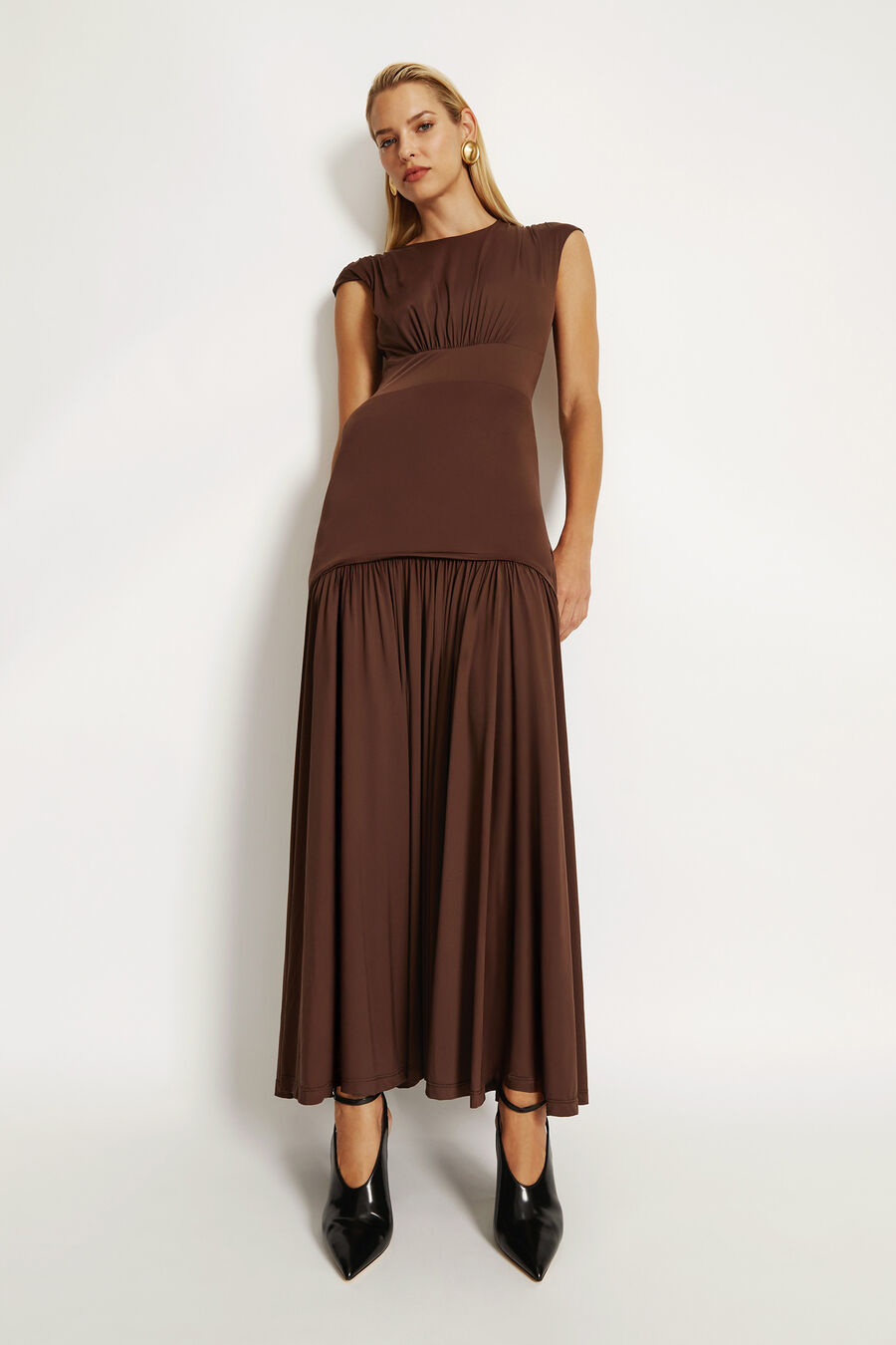 Annaise High Neck Maxi Dress