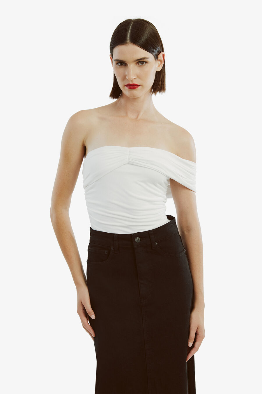ANINA KNIT TOP in colour ORCHIDWHT
