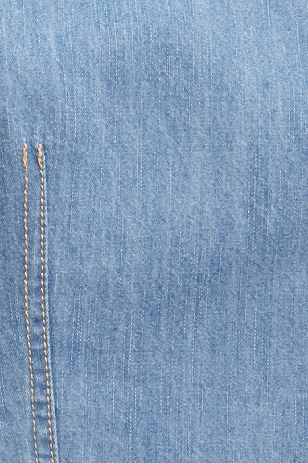 DENIM WATERFALL DRESS in colour WINTER SKY