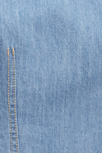 DENIM WATERFALL DRESS in colour WINTER SKY