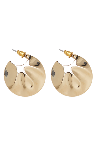 OYSTER HOOPS in colour GOLD EARTH