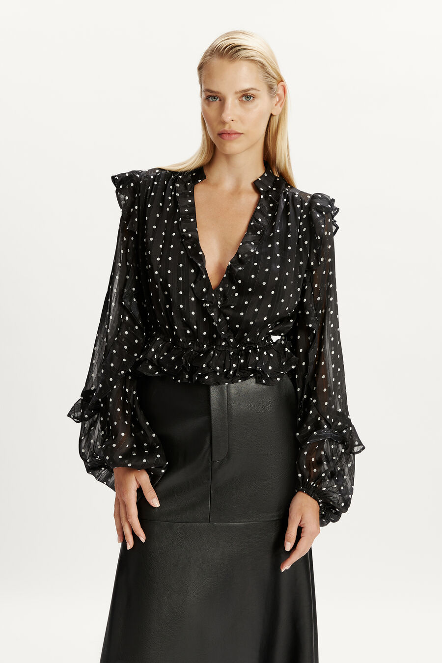 Kindra Vegan Leather Skirt