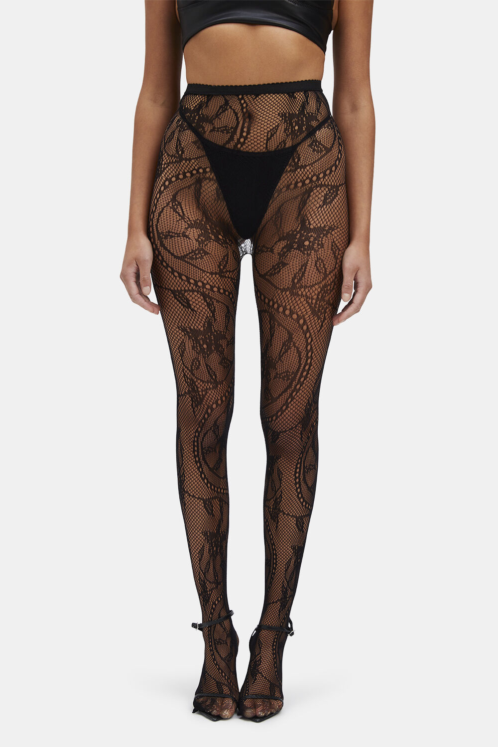 Black shop lace tights