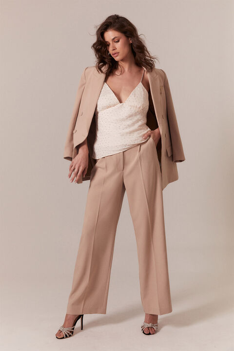 SLOANE SUIT PANT in colour OXFORD TAN