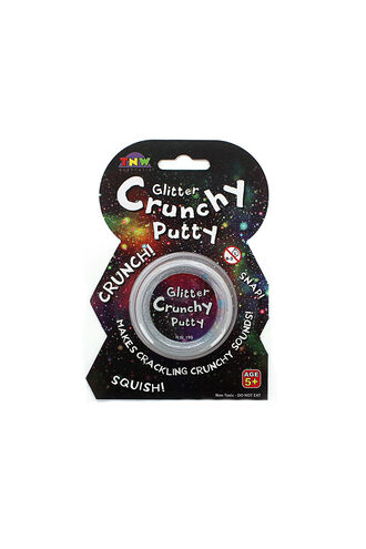 CRUNCHY PUTTY ON CARD - GLITTE in colour BRIGHT WHITE