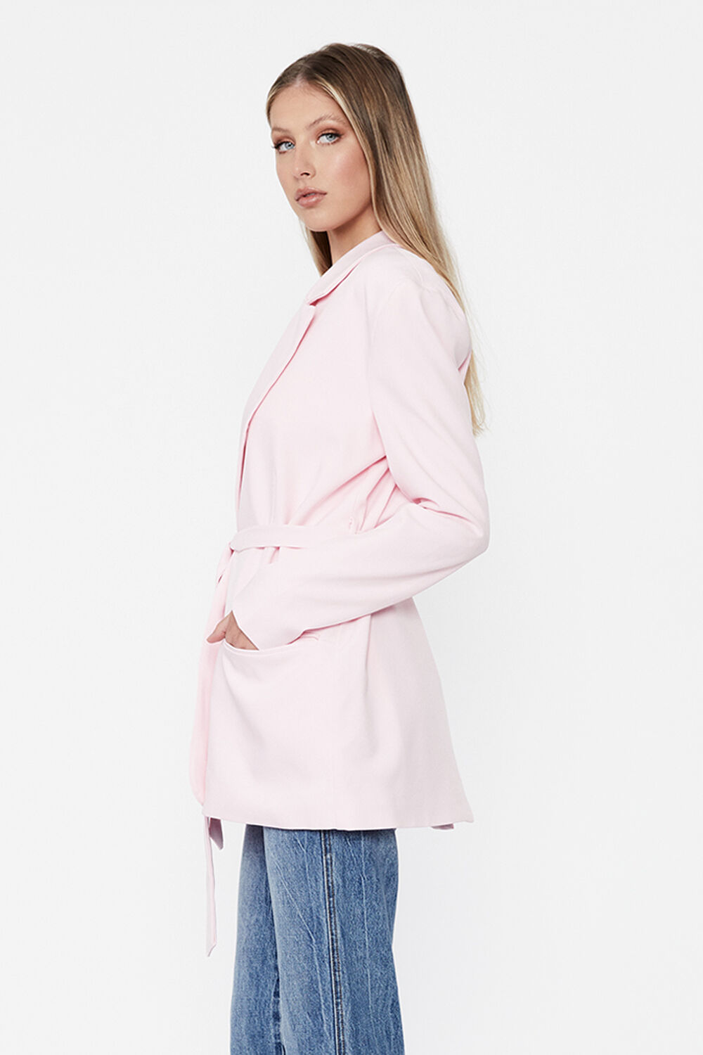 soft pink blazer