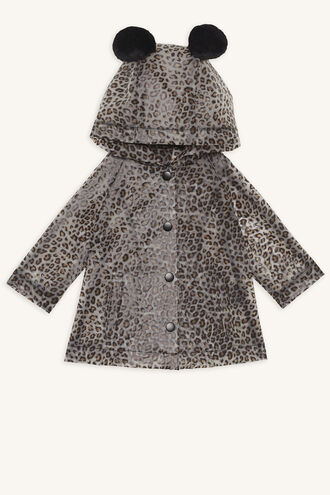 LEOPARD ANORAK JACKET in colour BEIGE