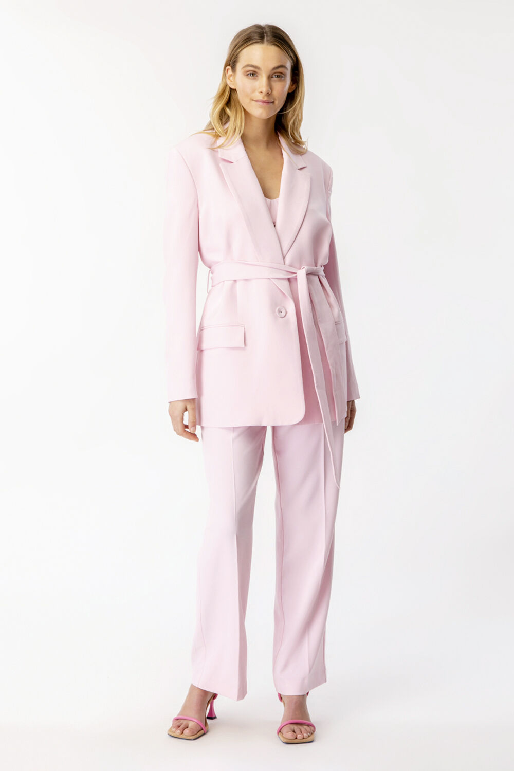 MAISON STRAIGHT LEG PANT  in colour SOFT PINK