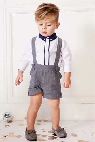 CONTRAST SHIRT in colour BRIGHT WHITE