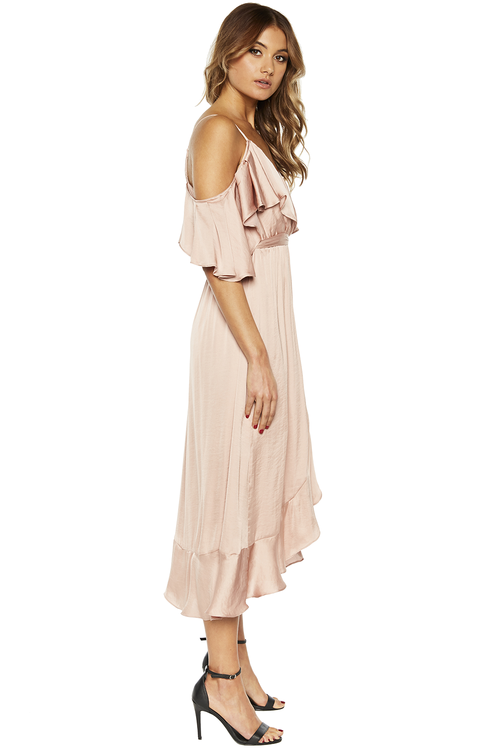 bardot bea wrap dress
