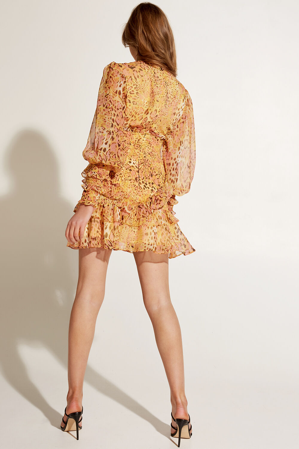 bardot leopard dress