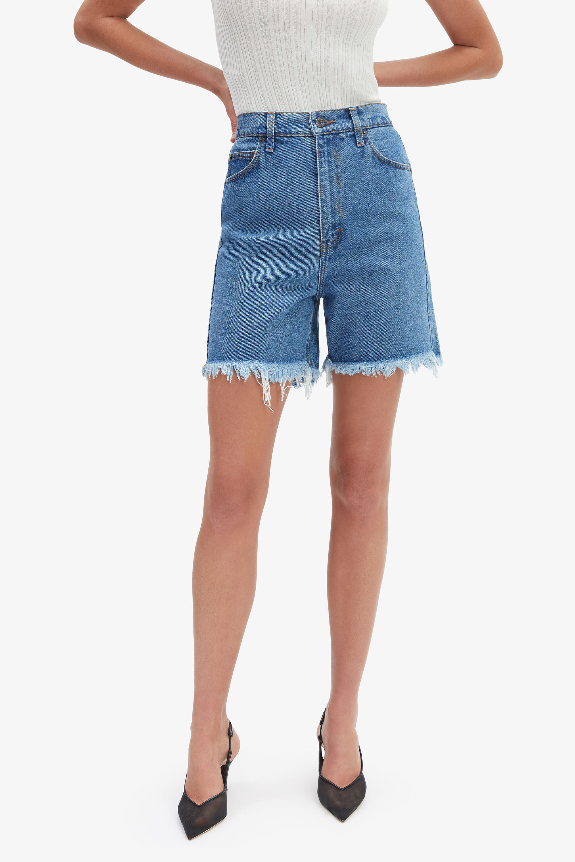 Bardot denim shorts online
