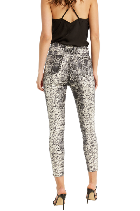 KHLOE SNAKE JEAN in colour BRIGHT WHITE